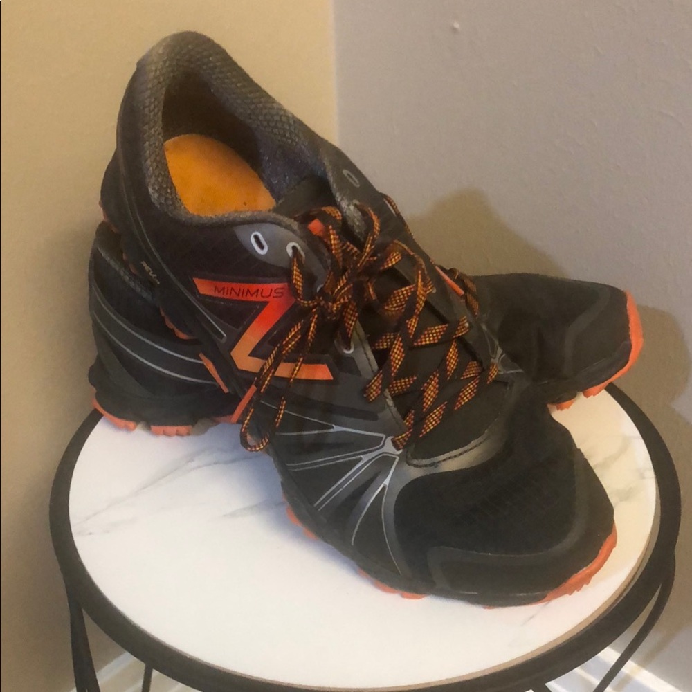 New Balance Minimus Men's Black and Orange Shoes
